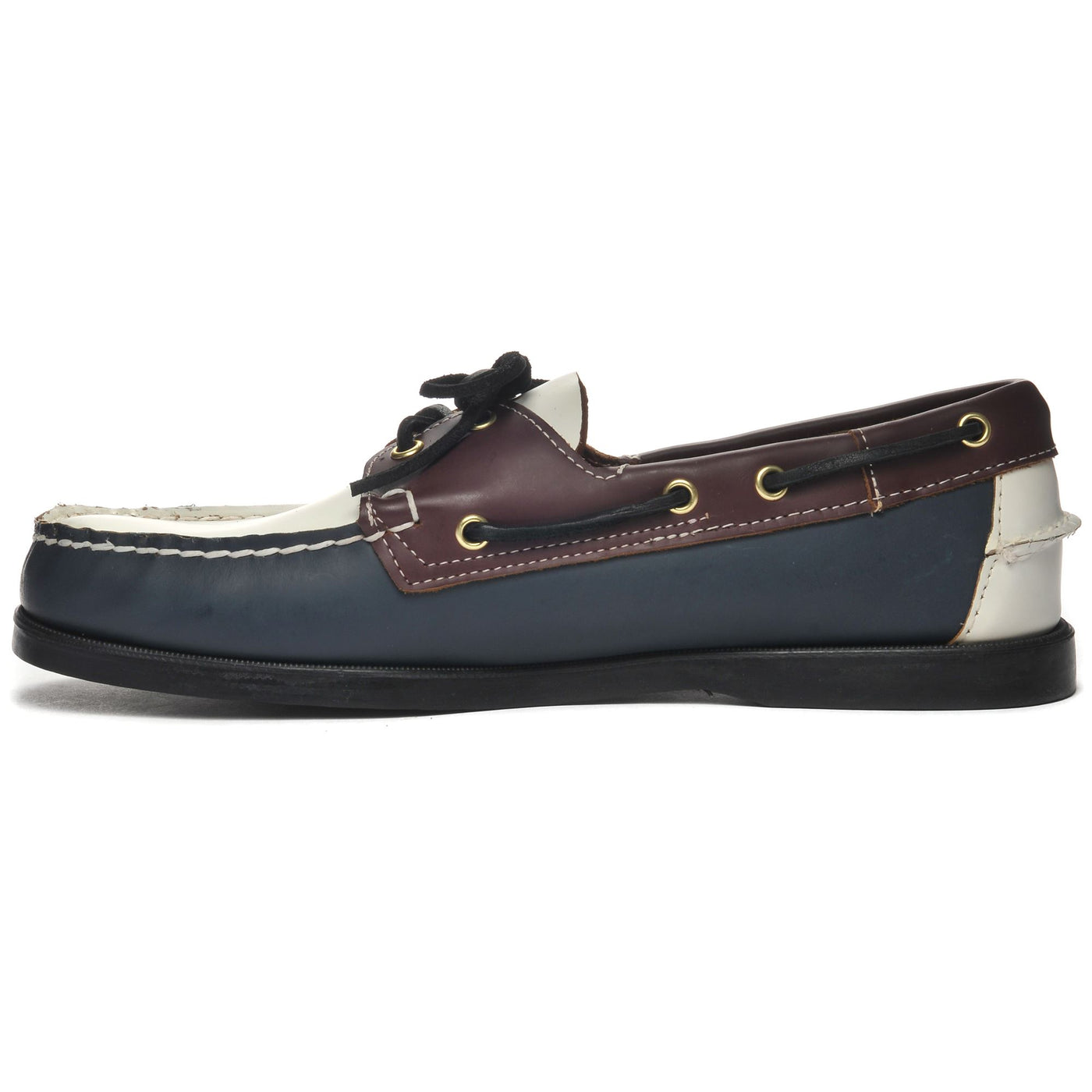 Docksides Man DOCKSIDES PORTLAND MOC SOFT Mocassin ROYAL BLUE- WHITE- GARNET- BLACK Dressed Side (jpg Rgb)		