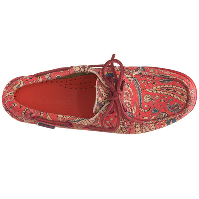 Docksides Woman DOCKSIDES PAISLEY WOMAN Mocassin RED PAISLEY Dressed Back (jpg Rgb)		