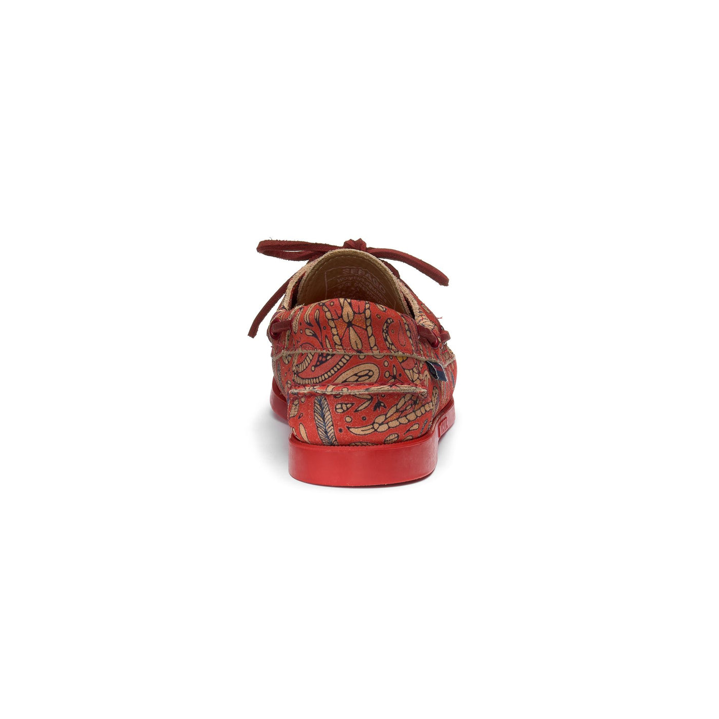 Docksides Woman DOCKSIDES PAISLEY WOMAN Mocassin RED PAISLEY Detail (jpg Rgb)			
