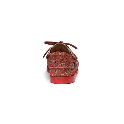 Docksides Woman DOCKSIDES PAISLEY WOMAN Mocassin RED PAISLEY Detail (jpg Rgb)			