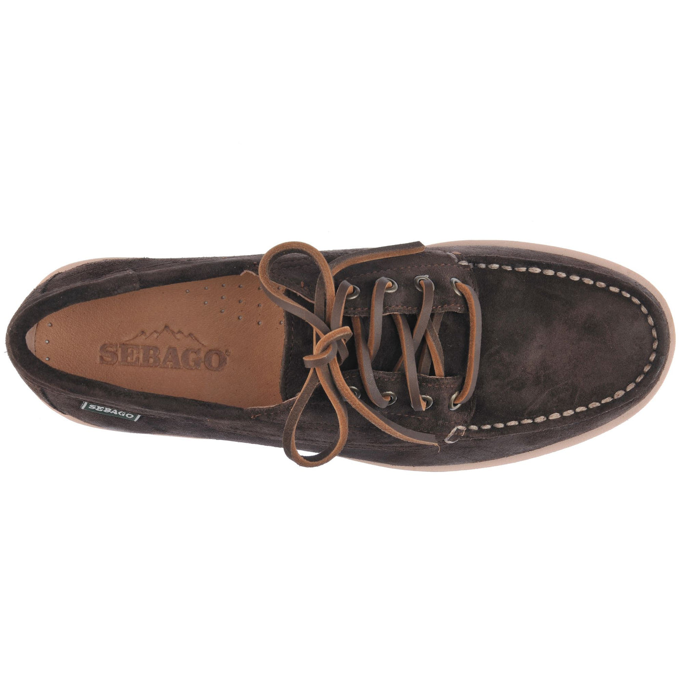 Moc Man ASKOOKFIELD SUEDE Low Cut DK BROWN Dressed Back (jpg Rgb)		