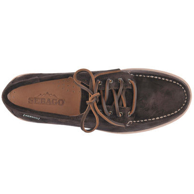 Moc Man ASKOOKFIELD SUEDE Low Cut DK BROWN Dressed Back (jpg Rgb)		