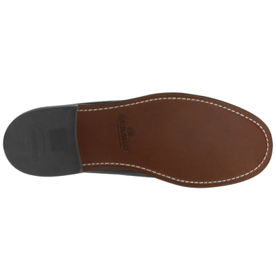 Moc Man DAN TRIPLE FRINGE Moccasin BLACK Dressed Front (jpg Rgb)	