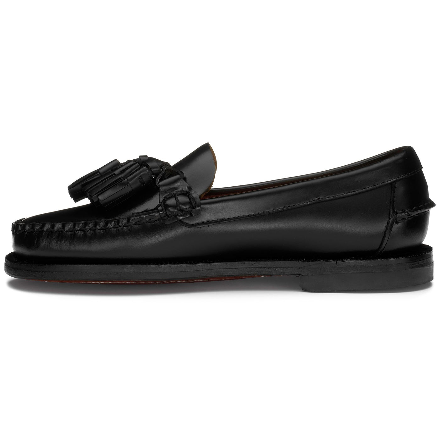 Moc Woman WILL TRIPLE TASSEL WOMAN Moccasin BLACK Dressed Side (jpg Rgb)		