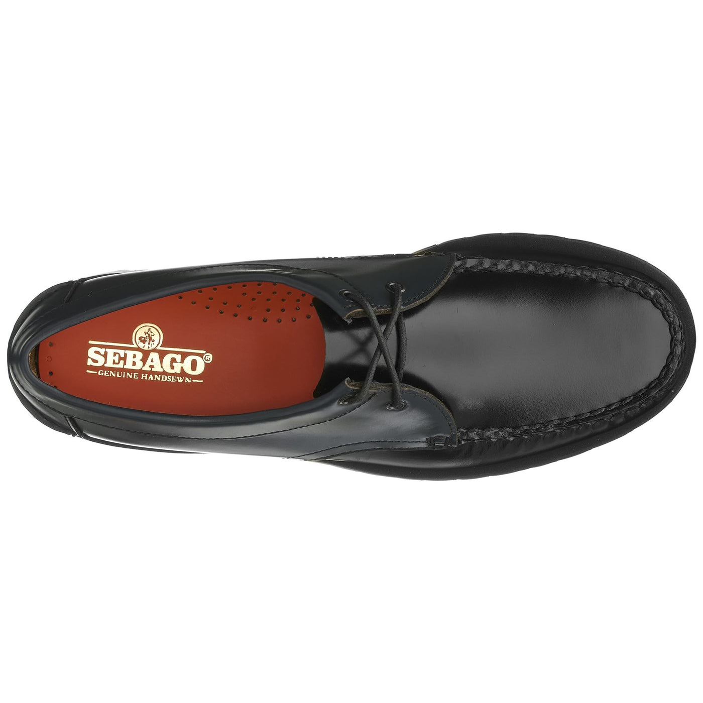 Moc Man JAMES LUG BICOLOR Moccasin BRILLIANT BLUE-BLACK Dressed Back (jpg Rgb)		