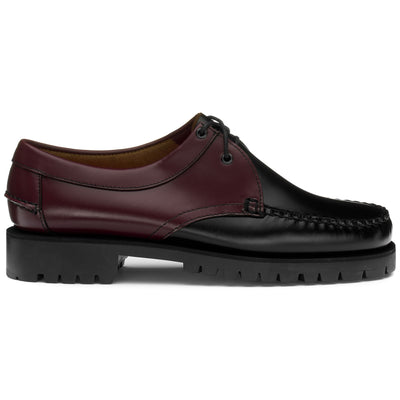 Moc Man JAMES LUG BICOLOR Moccasin GARNET-BLACK Photo (jpg Rgb)			