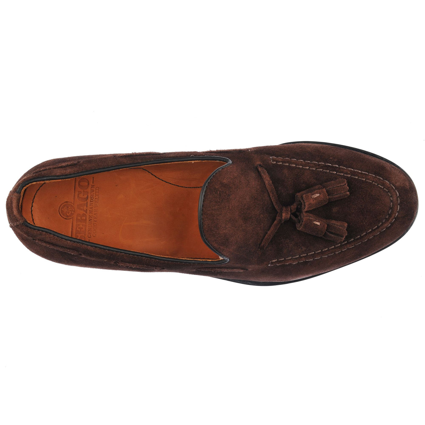 Moc Man MEDFORD SUEDE GYW Moccasin DK BROWN Dressed Back (jpg Rgb)		