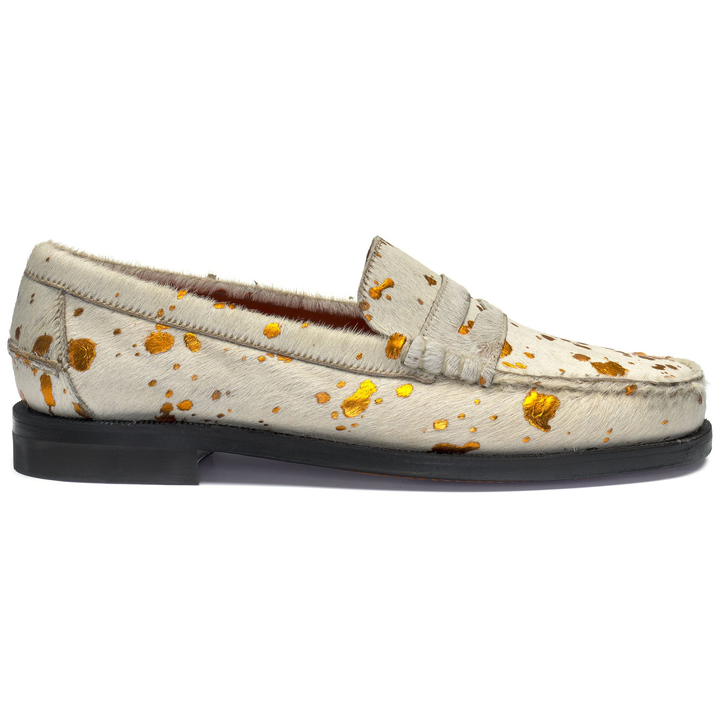 Moc Man DAN SHAGGY Moccasin WHITE-ORANGE OUTSIDERS Photo (jpg Rgb)			