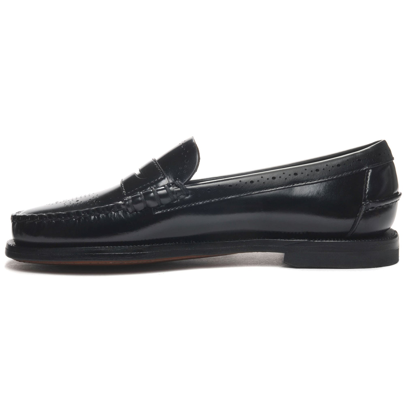 Moc Woman DAN PERF WOMAN Moccasin BLACK Dressed Side (jpg Rgb)		