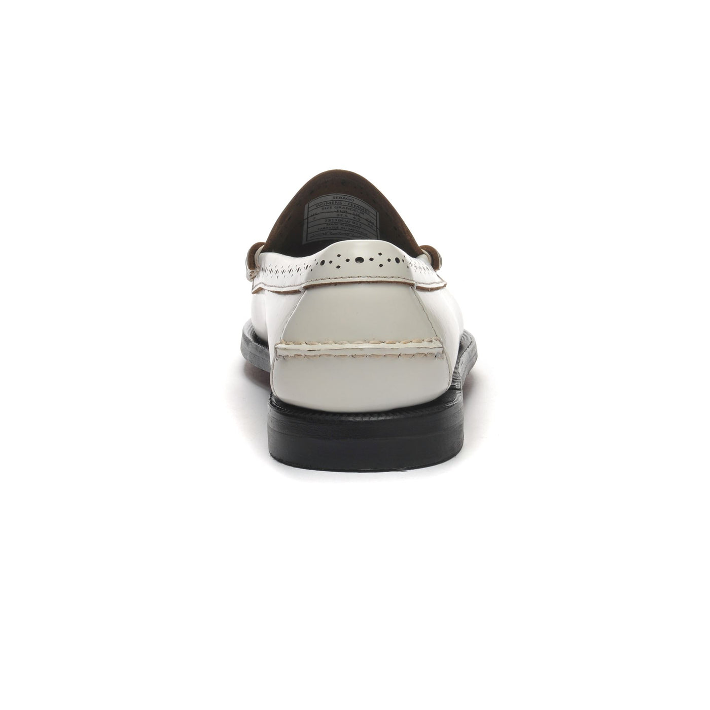 Moc Woman DAN PERF WOMAN Moccasin WHITE Detail (jpg Rgb)			