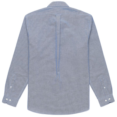 SHIRTS Man WHALEBACK Button  Down BLUE NEBULAS Dressed Front (jpg Rgb)	