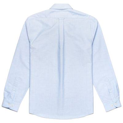 SHIRTS Man WHALEBACK Button  Down AZURE AIRY Dressed Front (jpg Rgb)	