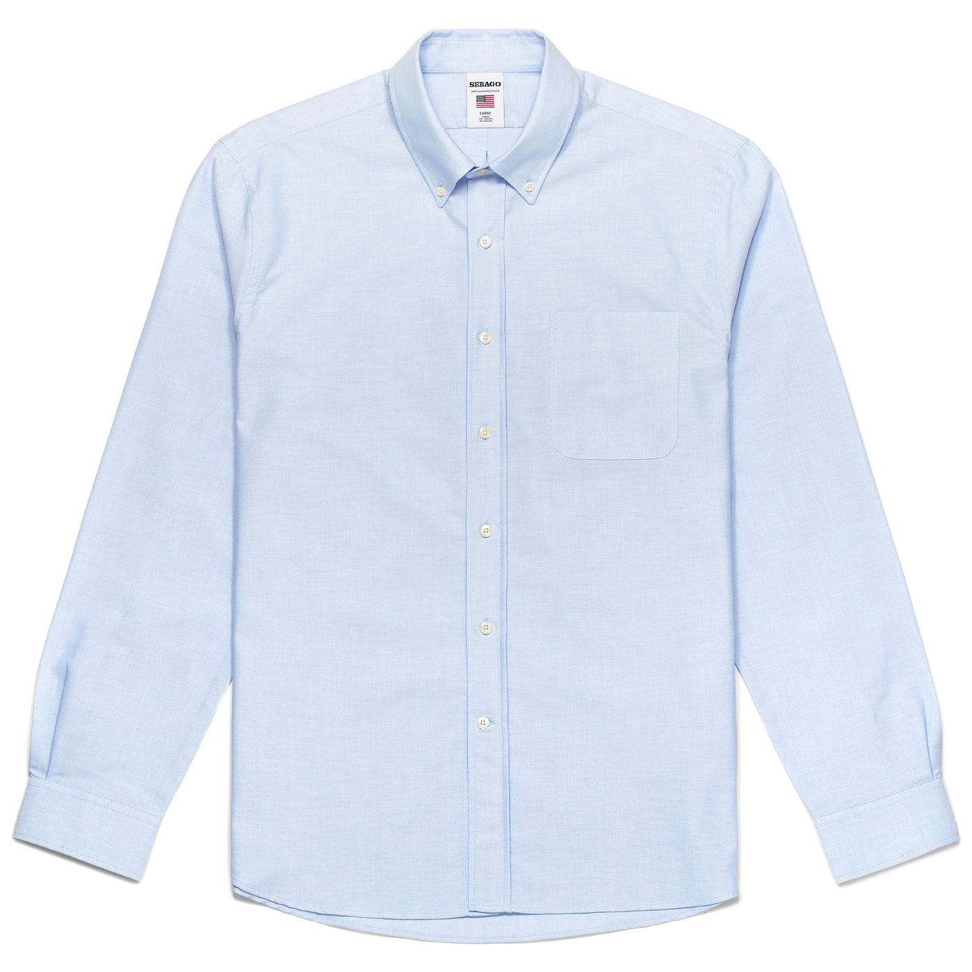 SHIRTS Man WHALEBACK Button  Down AZURE AIRY Photo (jpg Rgb)			