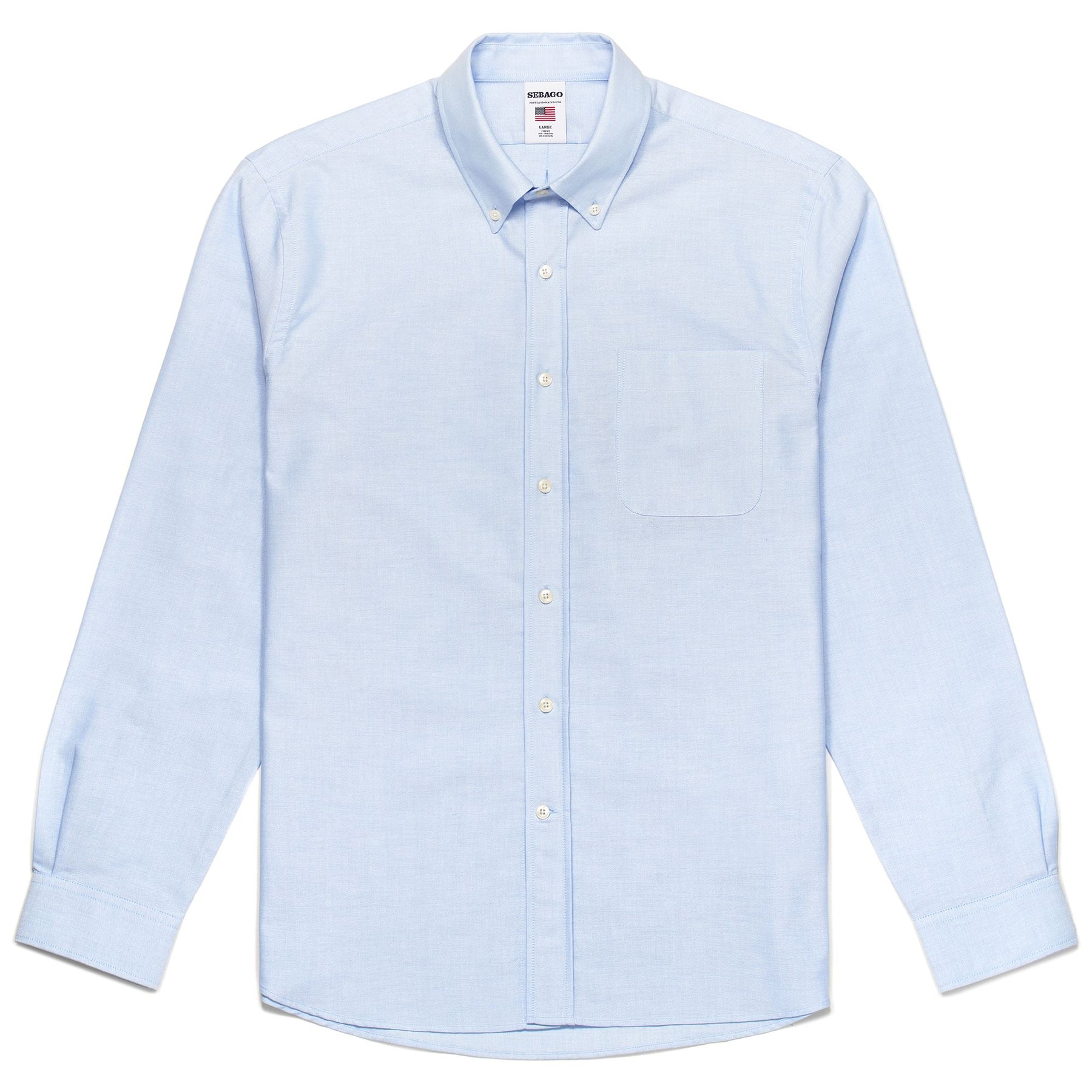 SHIRTS Man WHALEBACK Button Down AZURE DAYLIGHT –