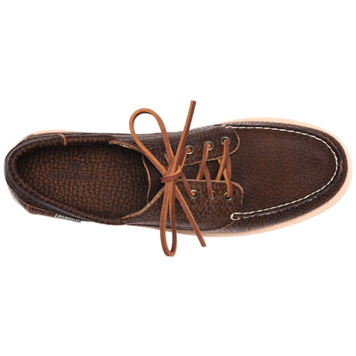 Moc Man ASKOOK TUMBLED CAMPFIELD Low Cut BROWN Dressed Back (jpg Rgb)		