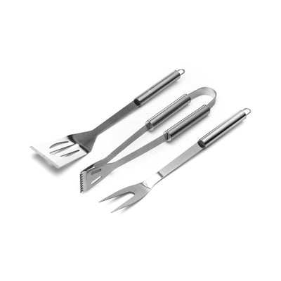 CAMP ACCESSORIES Unisex LINNEUS Barbecue Set GREY SILVER Dressed Side (jpg Rgb)		