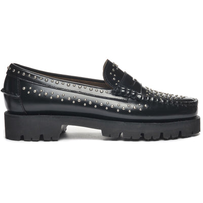 Moc Woman DAN LUG STUDS WOMAN Moccasin BLACK Photo (jpg Rgb)			