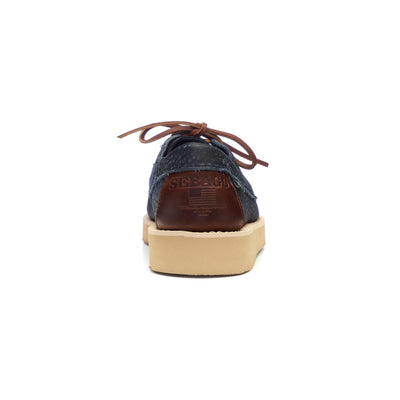 Moc Man ASKOOK TUMBLED EVA Low Cut BLUE NAVY- BROWN Detail (jpg Rgb)			