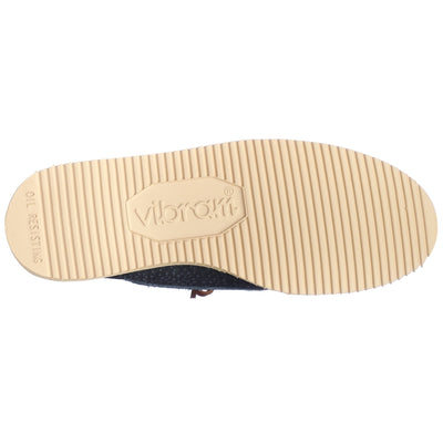 Moc Man ASKOOK TUMBLED EVA Low Cut BLUE NAVY- BROWN Dressed Front (jpg Rgb)	