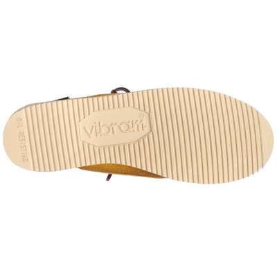 Moc Man ASKOOK TUMBLED EVA Low Cut YELLOW MUSTARD- BROWN Dressed Front (jpg Rgb)	