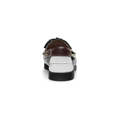 Docksides Woman DOCKSIDES PORTLAND MOC SOFT WOMAN Mocassin ROYAL BLUE- WHITE- GARNET- BLACK Detail (jpg Rgb)			