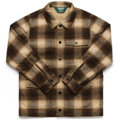 Jackets Man KENNY CHECK Mid BEIGE-BROWN Photo (jpg Rgb)			