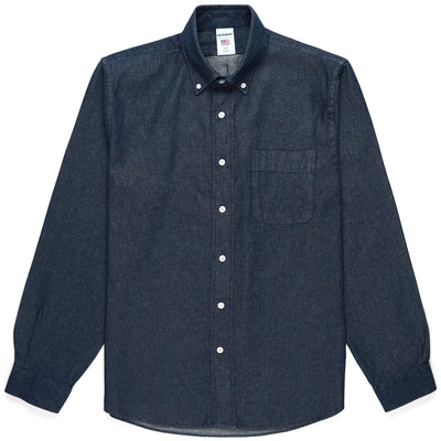 SHIRTS Unisex MERCER Button  Down BLUE DK DENIM Photo (jpg Rgb)			