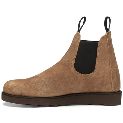 Ankle Boots Man YANSA SUEDE Mid Cut BEIGE CAMEL-DK BROWN-TURTLEDOVE REC Dressed Side (jpg Rgb)		