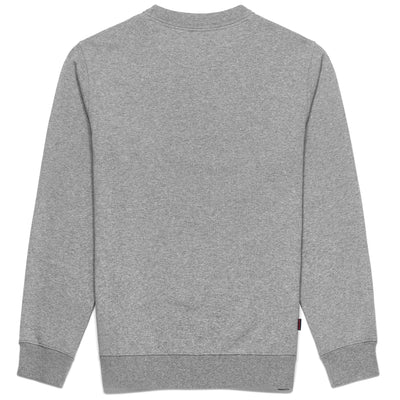 Fleece Man BOOTHBAY Jumper GREY MELANGE-BLUE-WHITE Dressed Front (jpg Rgb)	
