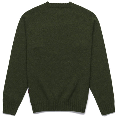 Knitwear Unisex GILEAD Jumper GREEN BLACK FOREST Dressed Front (jpg Rgb)	