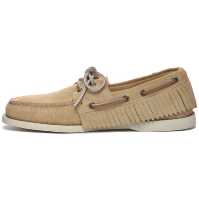 Docksides Man PORTLAND FRINGES Mocassin BEIGE CAMEL Dressed Side (jpg Rgb)		