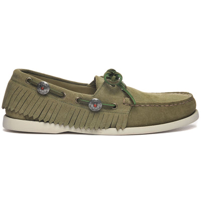 Docksides Man PORTLAND FRINGES Mocassin GREEN MILITARY Photo (jpg Rgb)			