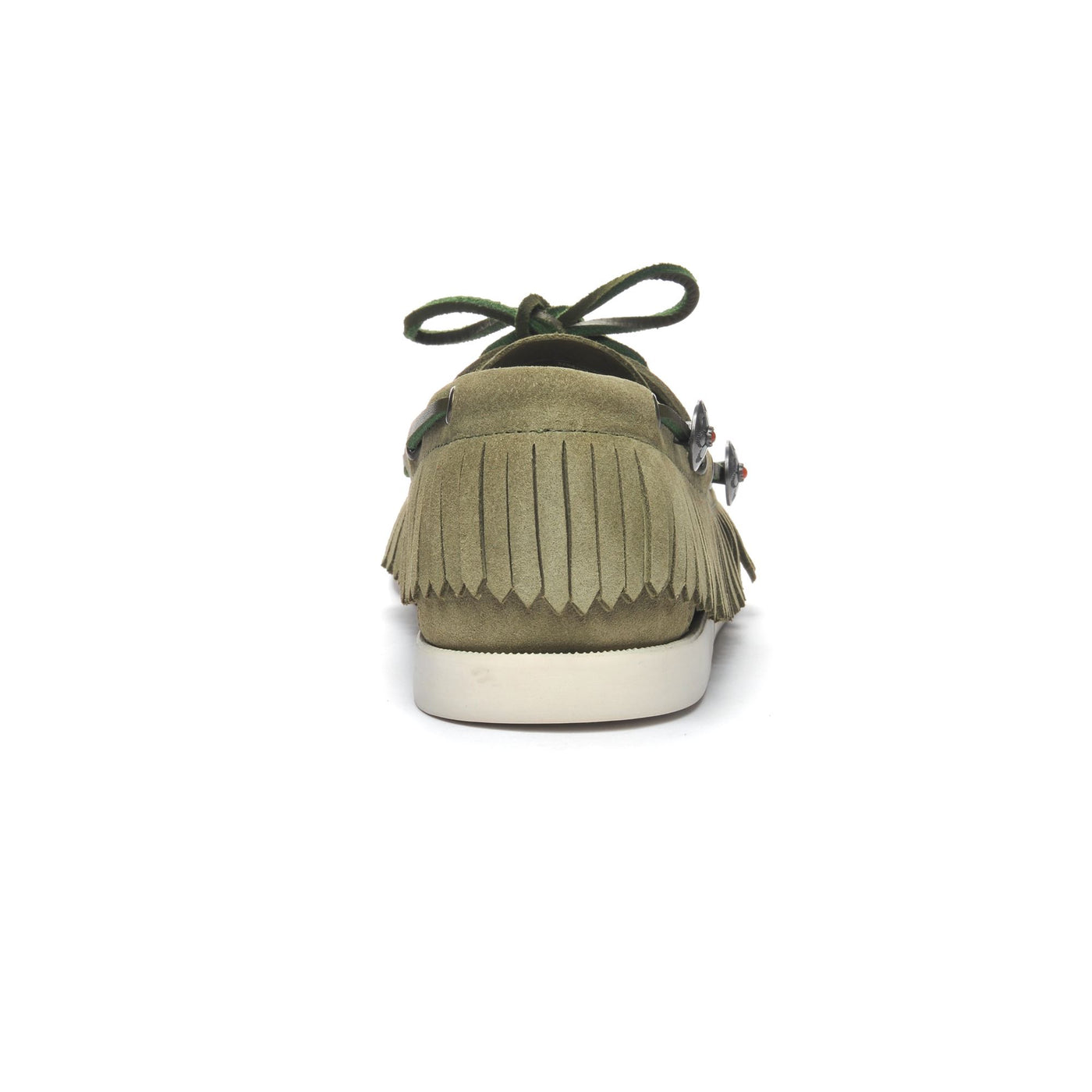 Docksides Man PORTLAND FRINGES Mocassin GREEN MILITARY Detail (jpg Rgb)			