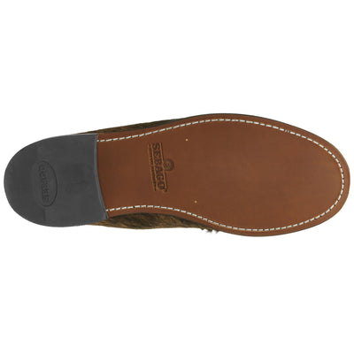 Moc Man DAN RAW Moccasin DK BROWN-WHITE-BLACK Dressed Front (jpg Rgb)	