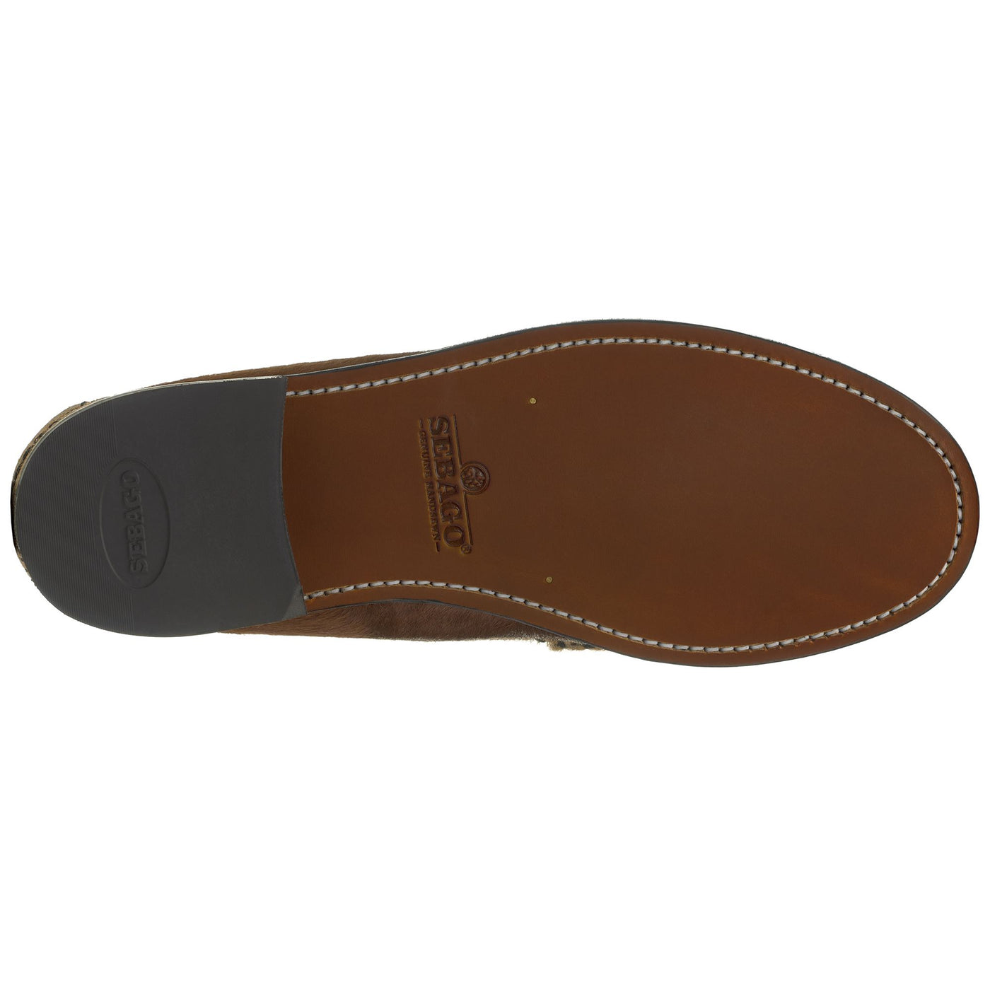 Moc Man DAN RAW Moccasin WHITE-BEIGE CAMEL-BROWN COGNAC Dressed Front (jpg Rgb)	