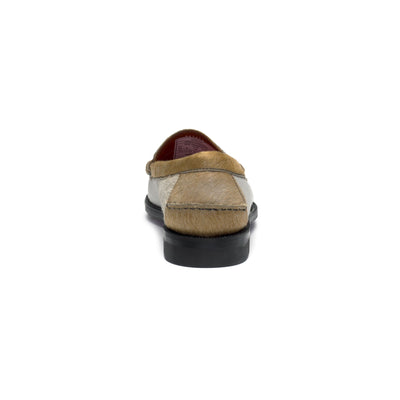 Moc Man DAN RAW Moccasin BROWN COGNAC-WHITE-BEIGE CAMEL Detail (jpg Rgb)			