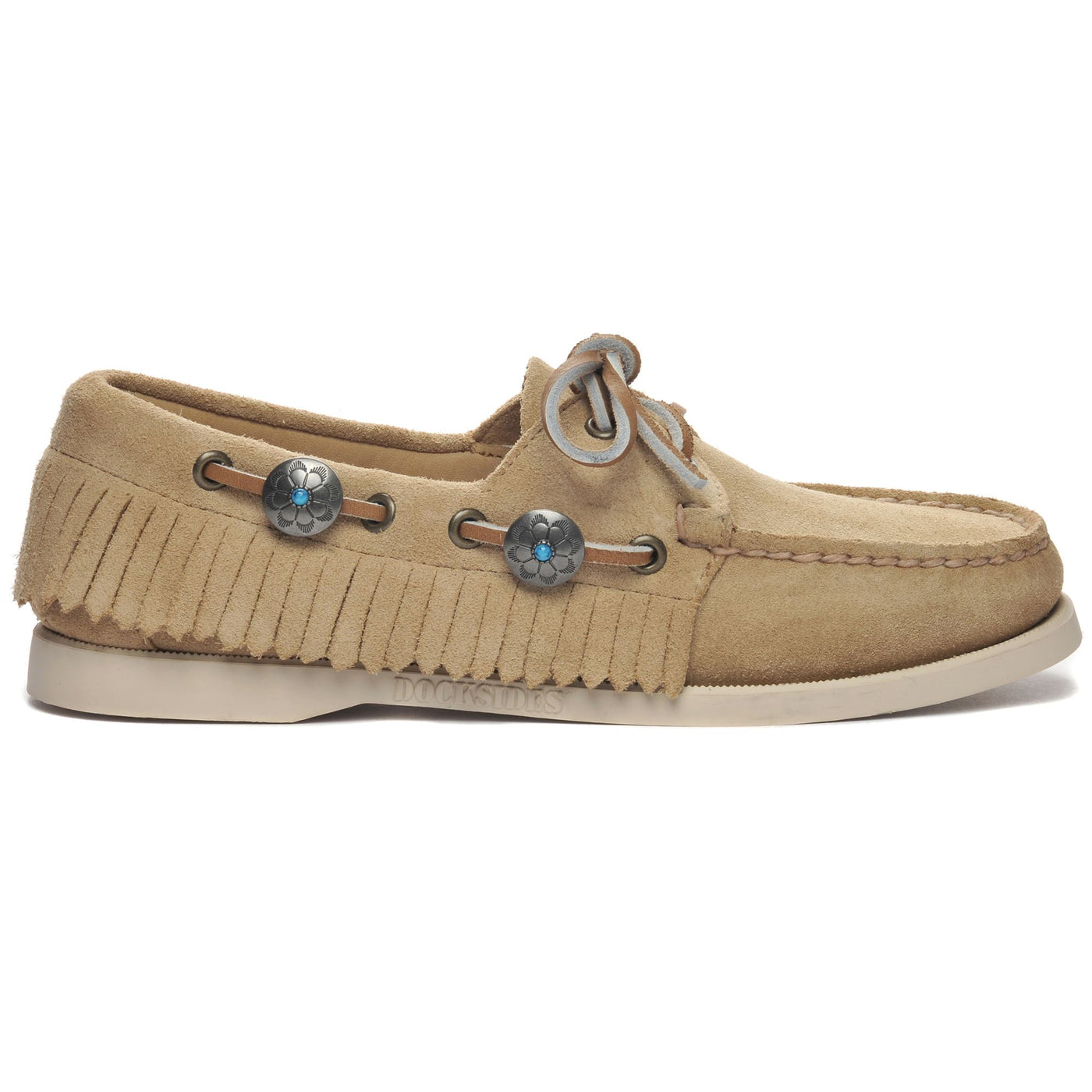 Docksides Woman PORTLAND FRINGES WOMAN Mocassin BEIGE CAMEL Photo (jpg Rgb)			