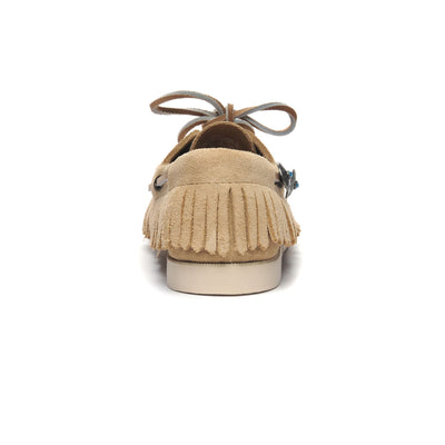 Docksides Woman PORTLAND FRINGES WOMAN Mocassin BEIGE CAMEL Detail (jpg Rgb)			