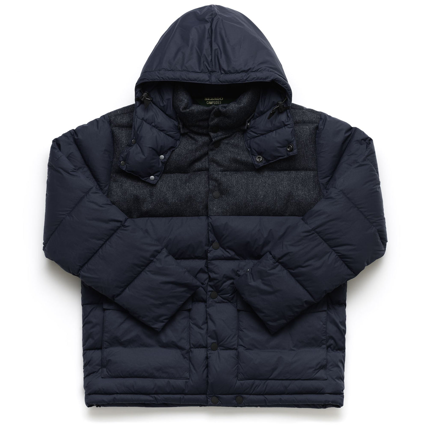Jackets Man GRAFTON Mid BLUE-HERRINGBONE Photo (jpg Rgb)			