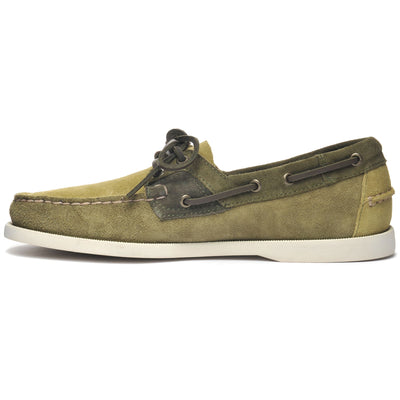Docksides Man ROSSISLAND JIB SHADOW Mocassin MILITARY GREEN - GREEN OLIVE - CHIVE - RIFLE GREEN Dressed Side (jpg Rgb)		
