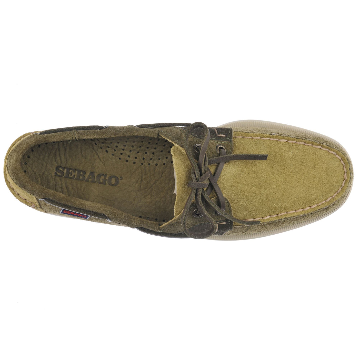 Docksides Man ROSSISLAND JIB SHADOW Mocassin MILITARY GREEN - GREEN OLIVE - CHIVE - RIFLE GREEN Dressed Back (jpg Rgb)		