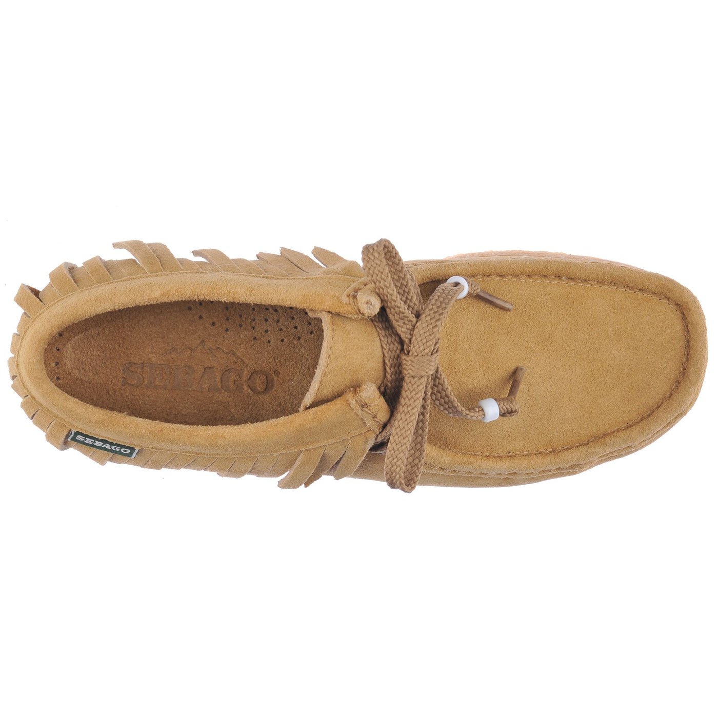 Moc Woman KOALA FRINGES WOMAN Low Cut BEIGE CAMEL Dressed Back (jpg Rgb)		