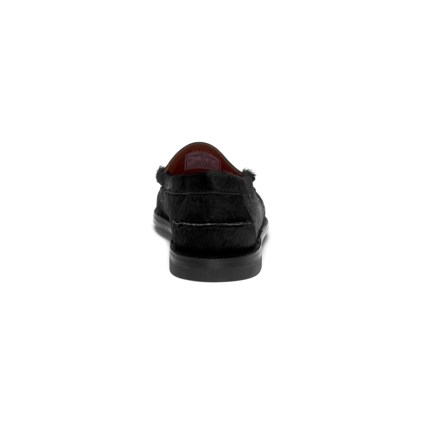 Moc Woman DAN SHAGGY WOMAN Moccasin BLACK Detail (jpg Rgb)			