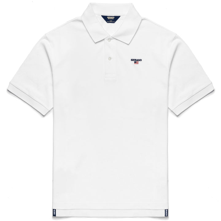 Grau-weißes Herren-Yachting-Poloshirt mit gesticktem Logo 1