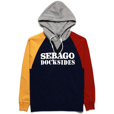 Fleece Man BOWLINE LT. SEBAGO DOCKSIDES Jumper Blue-Red-Yellow-Grey Mel | Sebago Photo (jpg Rgb)			