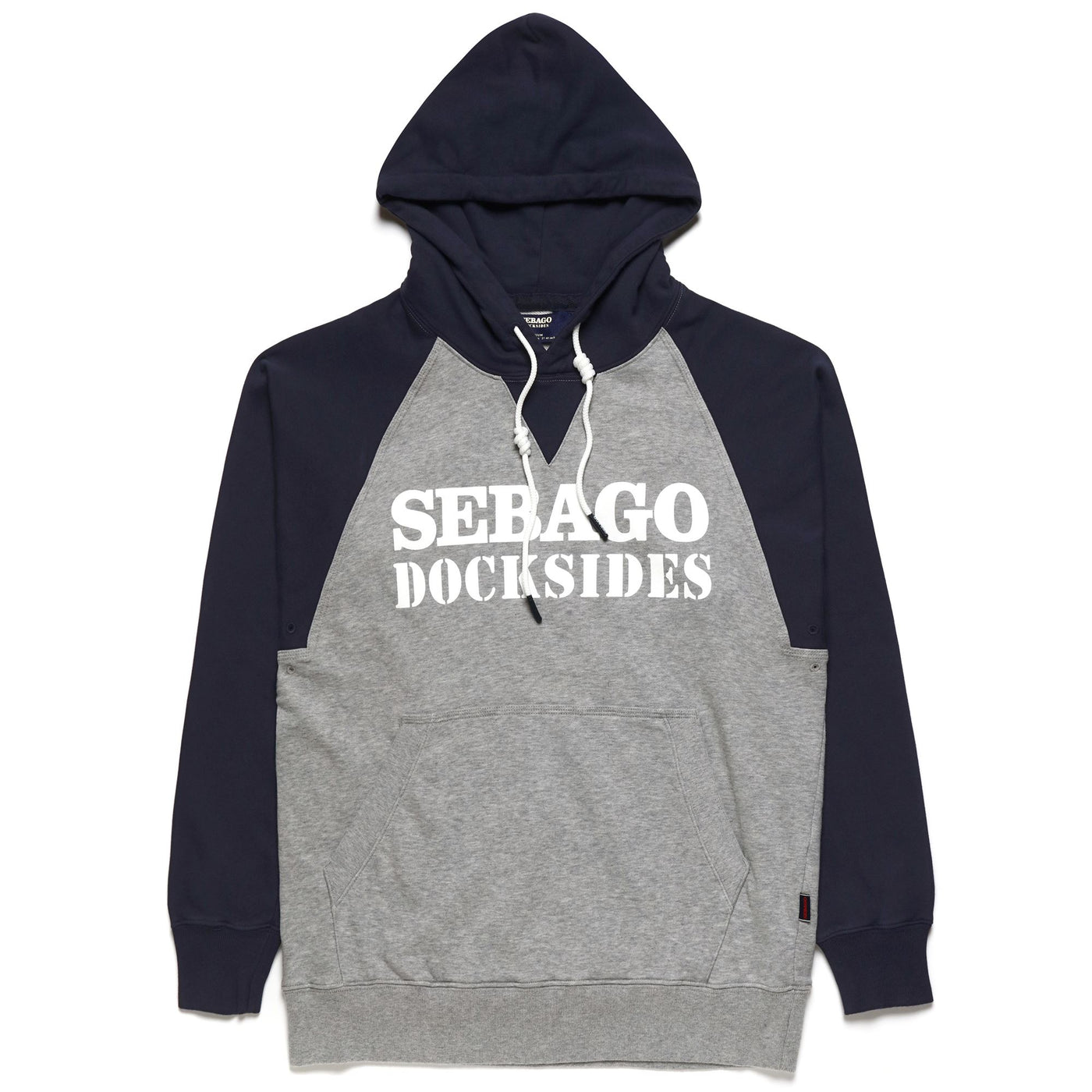 Fleece Man BOWLINE LT. SEBAGO DOCKSIDES Jumper Grey Mel-Blue Marine | Sebago Photo (jpg Rgb)			
