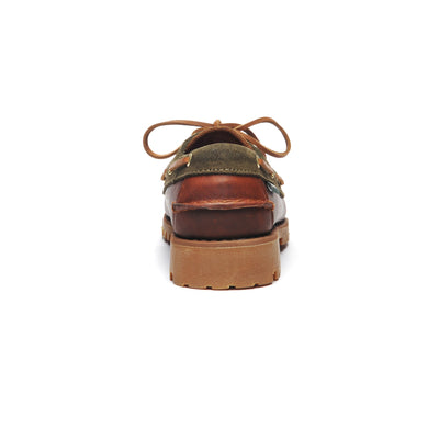 Moc Man TRICKEY LUG Low Cut CUOIO-GREENMILITARY Detail (jpg Rgb)			