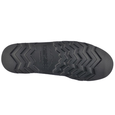 Moc Man ASKOOKFIELD WAXY SUEDE TOTAL BLACK Moccasin TOTAL BLACK Dressed Front (jpg Rgb)	