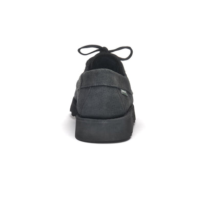 Moc Man ASKOOKFIELD WAXY SUEDE TOTAL BLACK Moccasin TOTAL BLACK Detail (jpg Rgb)			