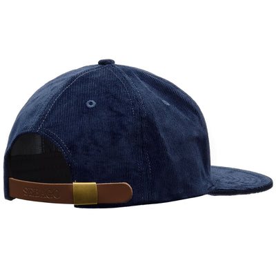 Headwear Unisex POPHAM Cap BLUE INDIGO Dressed Front (jpg Rgb)	